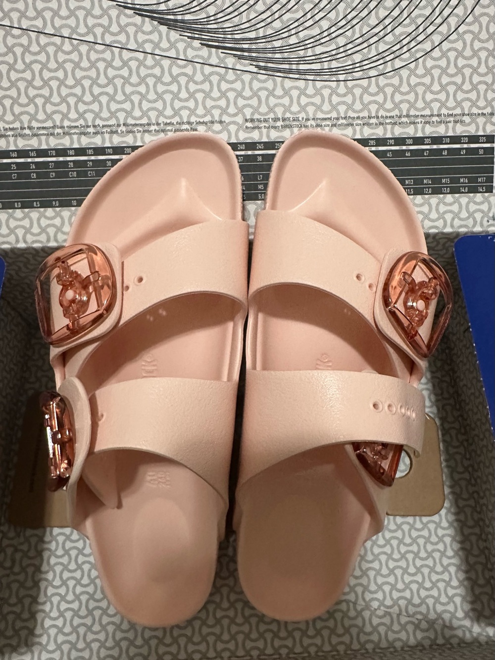 Birkenstock Arizona Big Buckle Eva sandals light rose size US 9, EU size 40